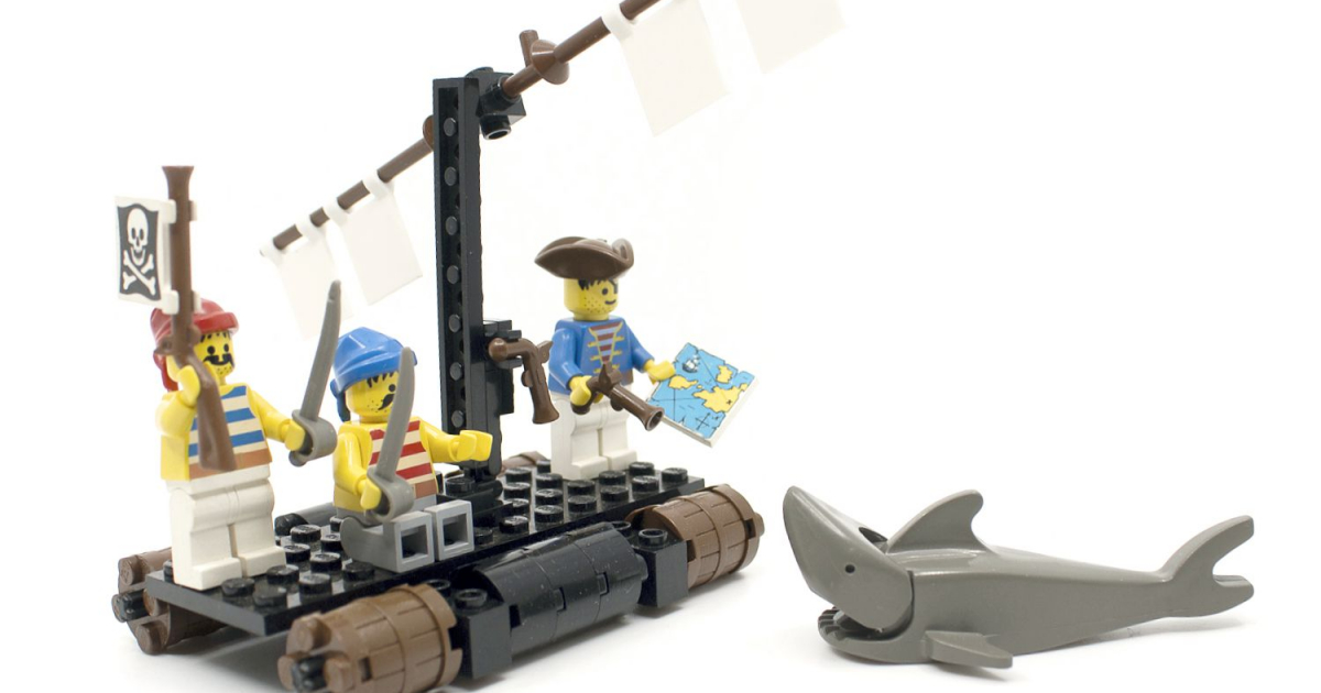 Lego Pirates - Castaways Raft - Piratenspähtrupp (6257) - Brick-Recycling